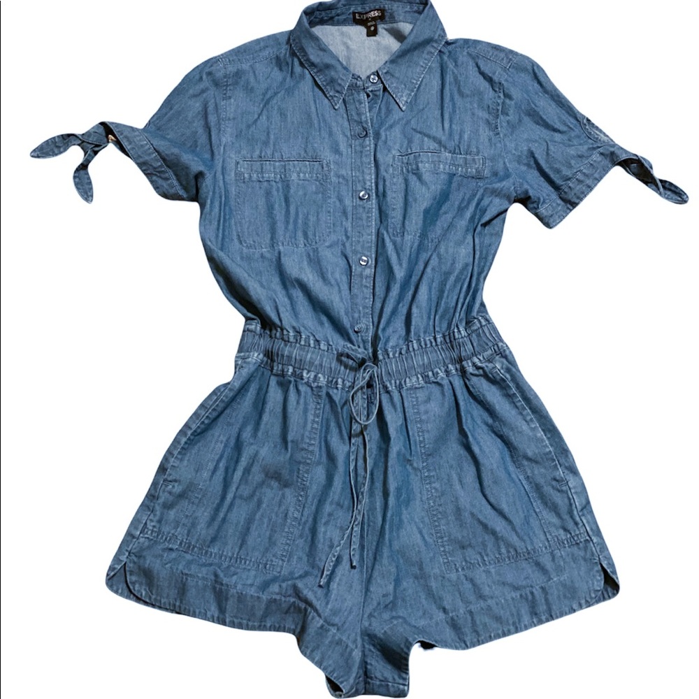 Denim romper